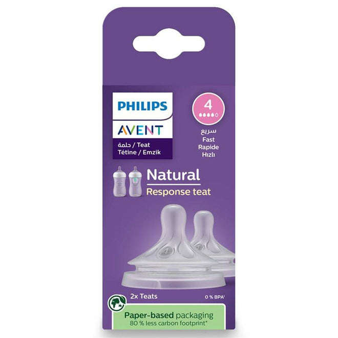 Philips Avent Natural 3.0 Teats 3 Months+ 2 Pack