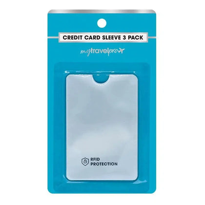 MyTravelPro RFID Credit Card Sleeves 3 Pack