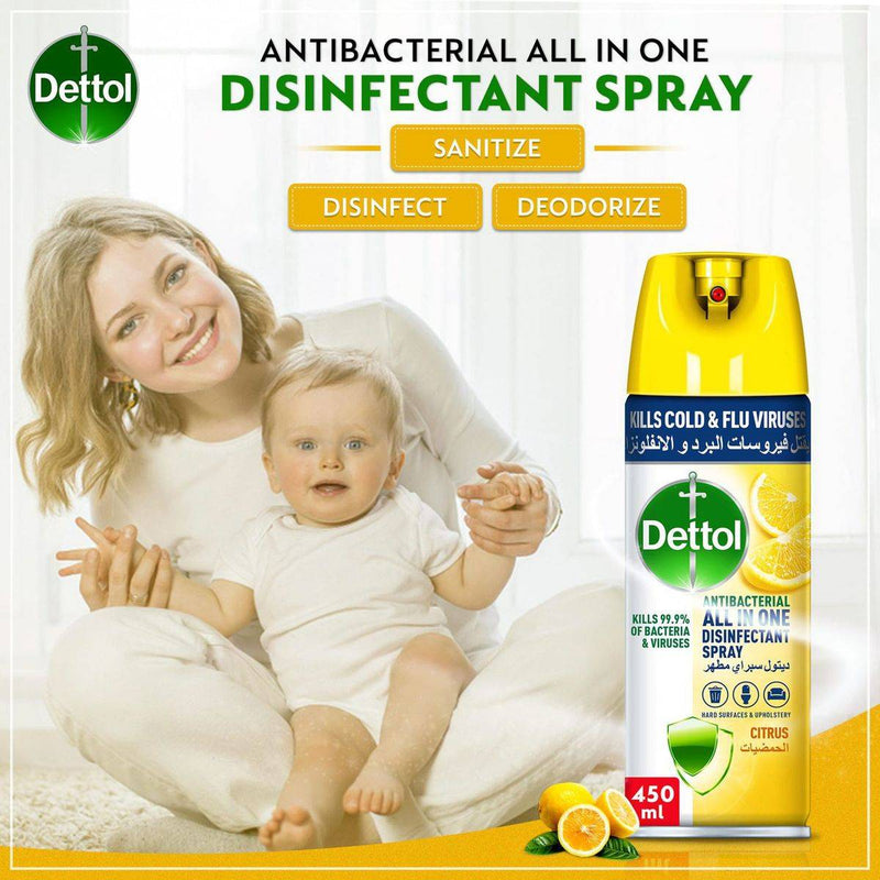 Dettol Antibacterial Disinfectant Spray Citrus 450ml