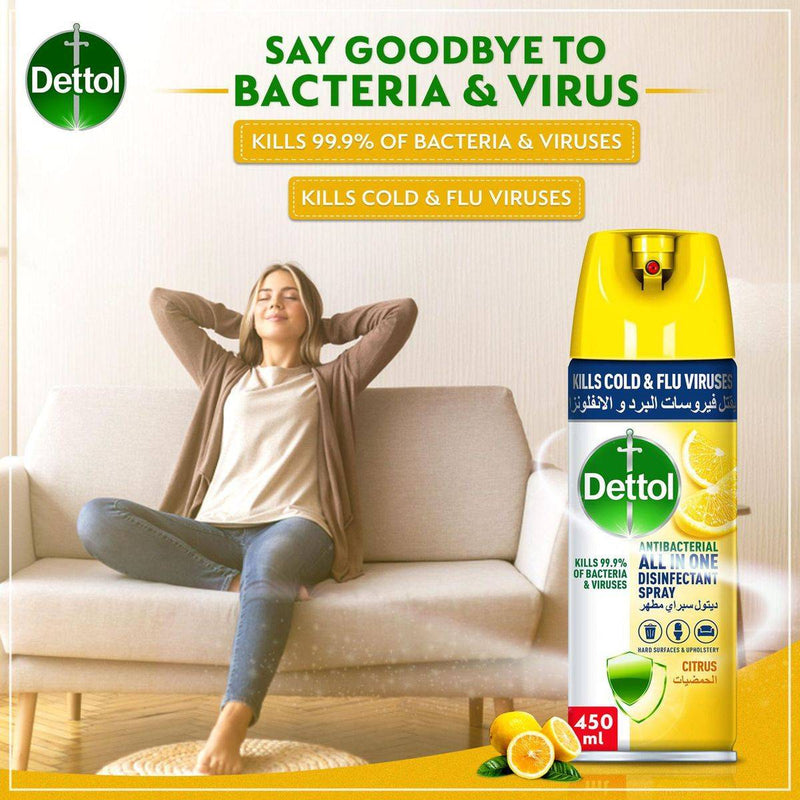 Dettol Antibacterial Disinfectant Spray Citrus 450ml