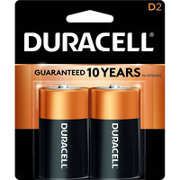 Duracell Battery D2 Alkaline 2 Pieces
