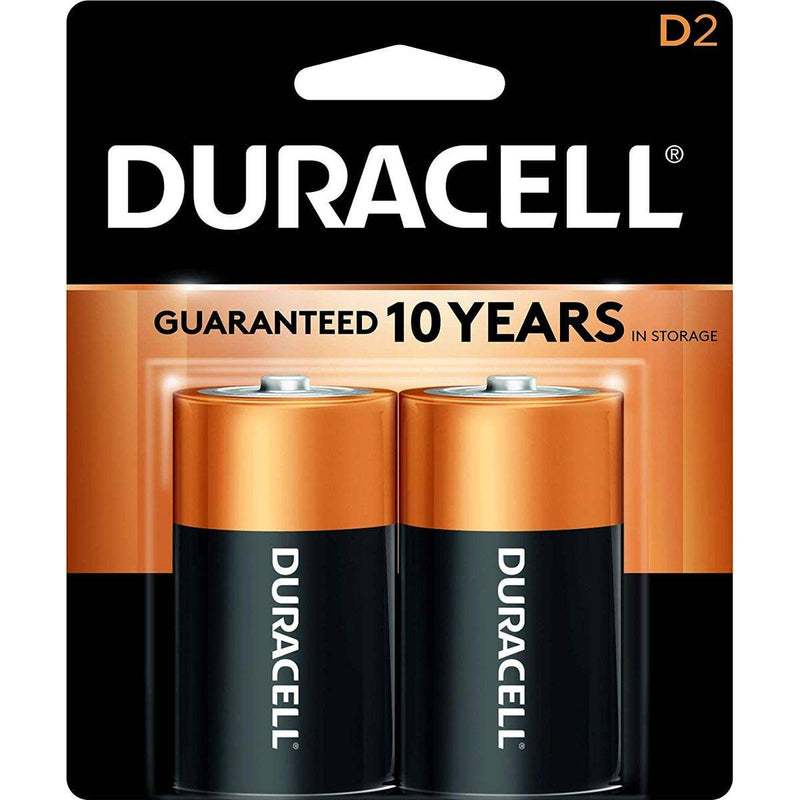 Duracell Battery D2 Alkaline 2 Pieces