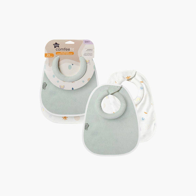 Tommee Tippee Closer to Nature Milk Feeding Bibs 2 Pack