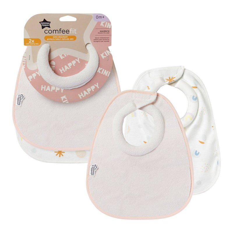 Tommee Tippee Closer to Nature Milk Feeding Bibs 2 Pack