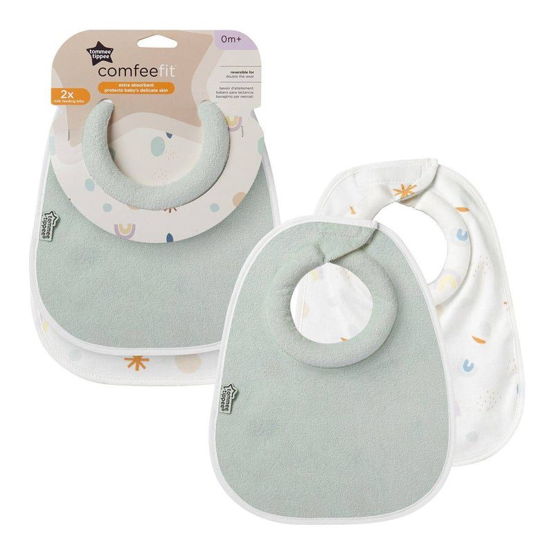 Tommee Tippee Closer to Nature Milk Feeding Bibs 2 Pack
