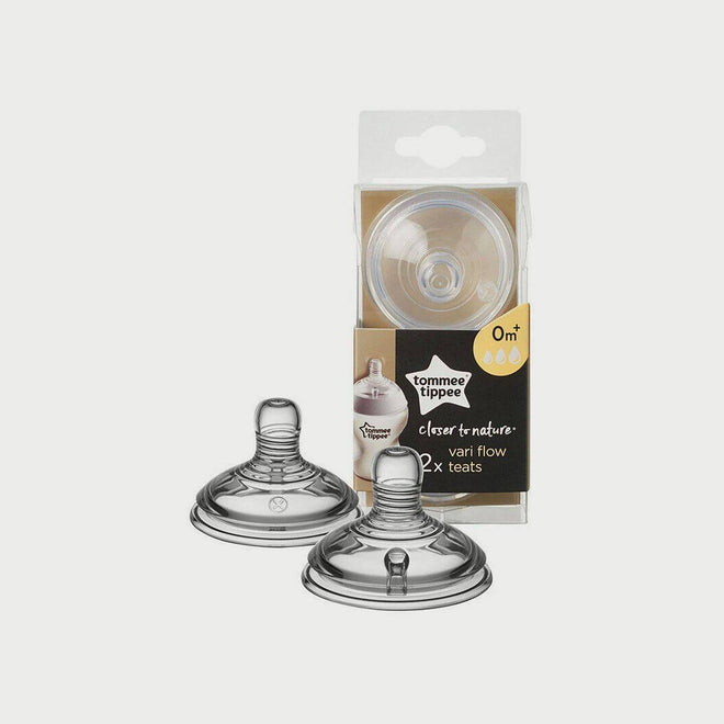 Tommee Tippee Closer to Nature Teats Vari Flow 2 Pack