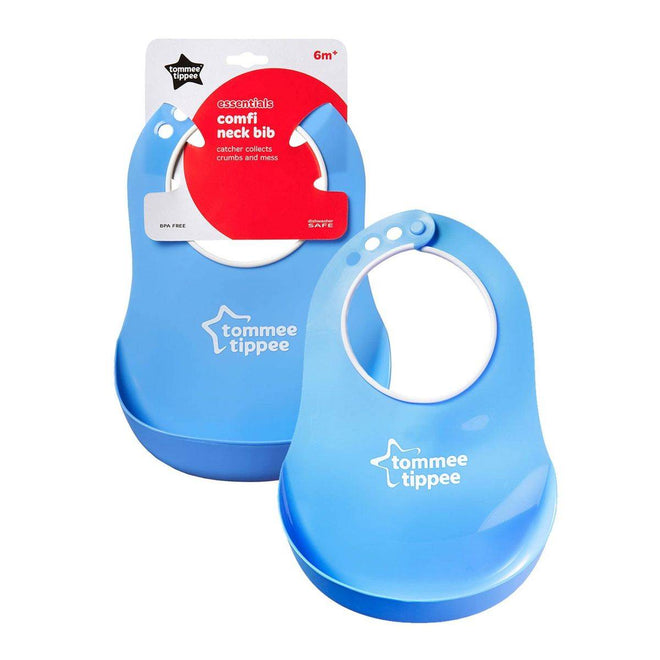 Tommee Tippee Essentials Comfi Neck Catch Bib Assorted