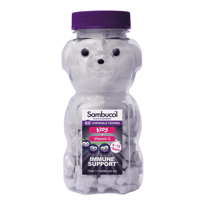 Sambucol Kids Teddies 60 Chewable Tablets
