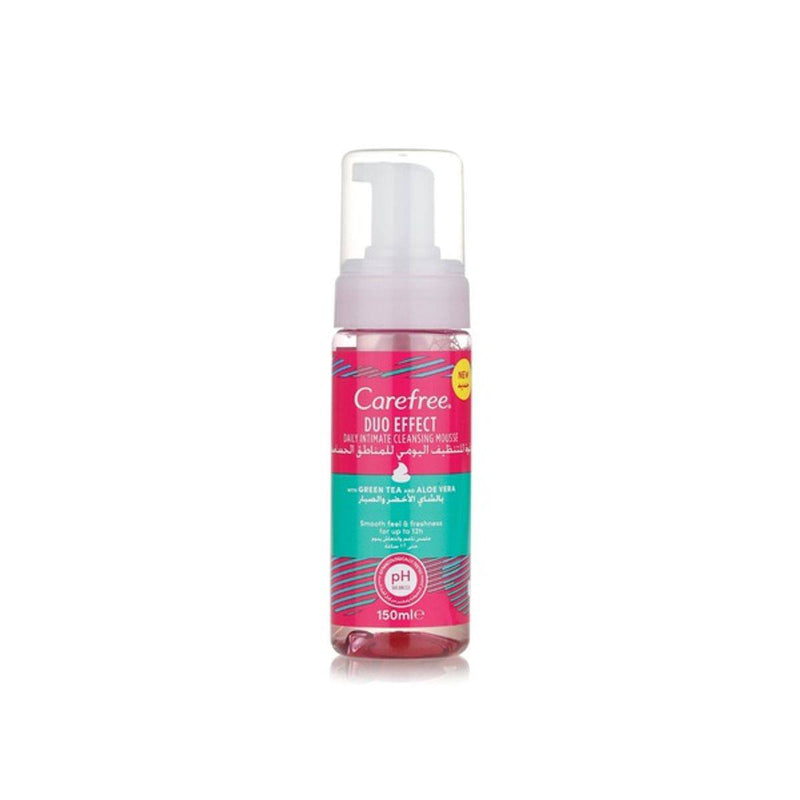 Carefree Daily Intimate Duo Effect Cleansing Mousse 150 ml