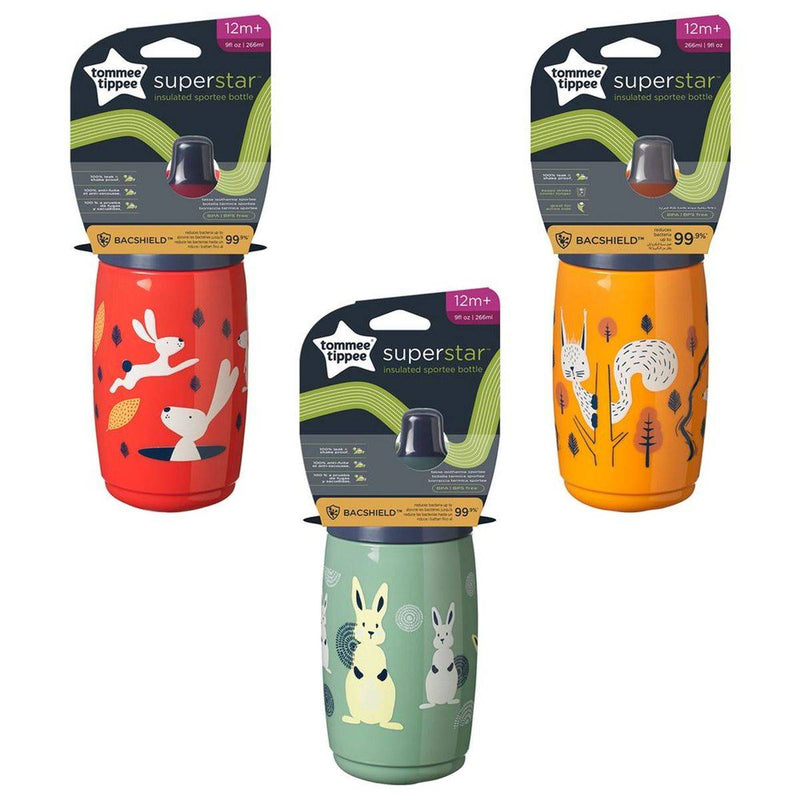 Tommee Tippee Insulated Sportee Water Bottle 12M+ 266ml