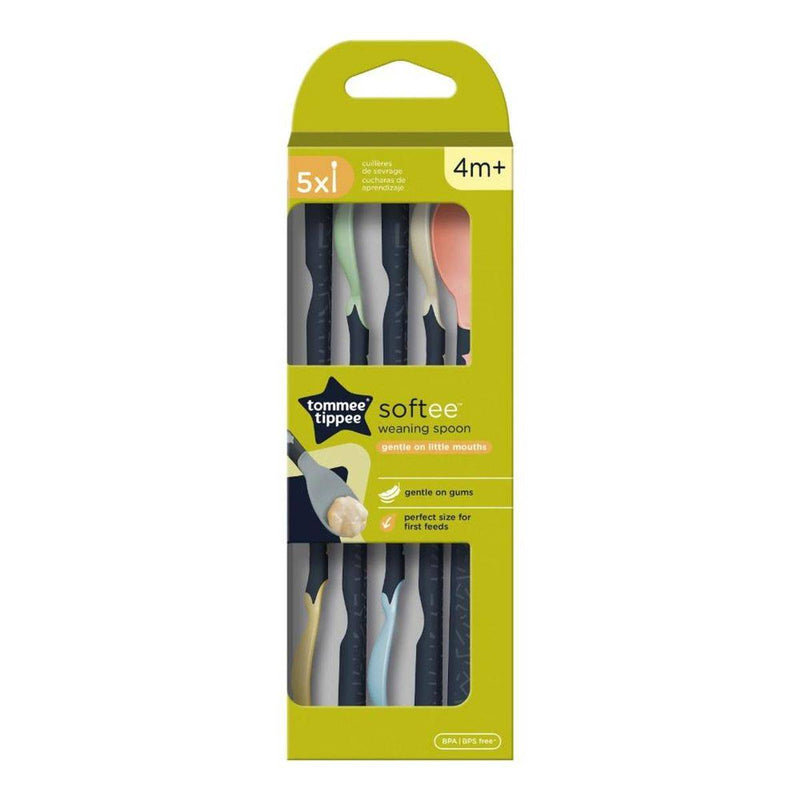 Tommee Tippee Softee Weaning Spoon 4M+ 5 Pack