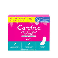 Carefree Cotton Feel Panty Liners Cotton Fresh Scent 100 Pieces