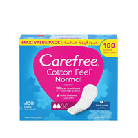Carefree Cotton Feel Panty Liners Cotton Fresh Scent 100 Pieces