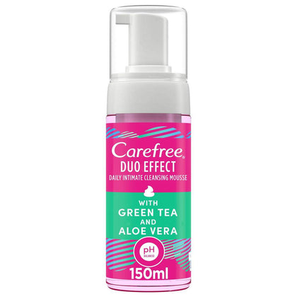 Carefree Daily Intimate Duo Effect Cleansing Mousse 150 ml