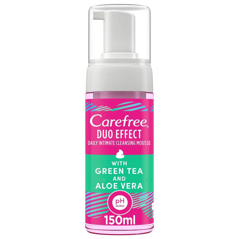 Carefree Daily Intimate Duo Effect Cleansing Mousse 150 ml