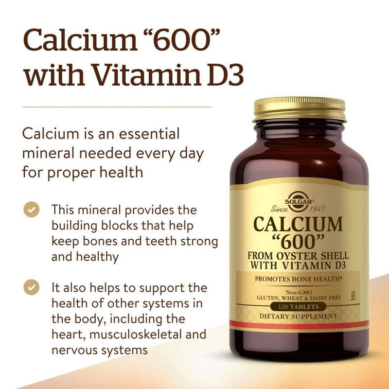 Solgar Calcium 600 120 Tablets
