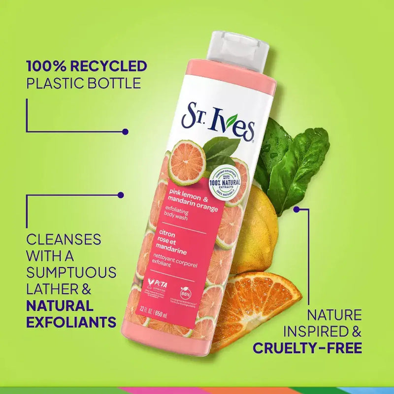 St. Ives Body Wash Pink Lemon & Mandarin Orange 700ml