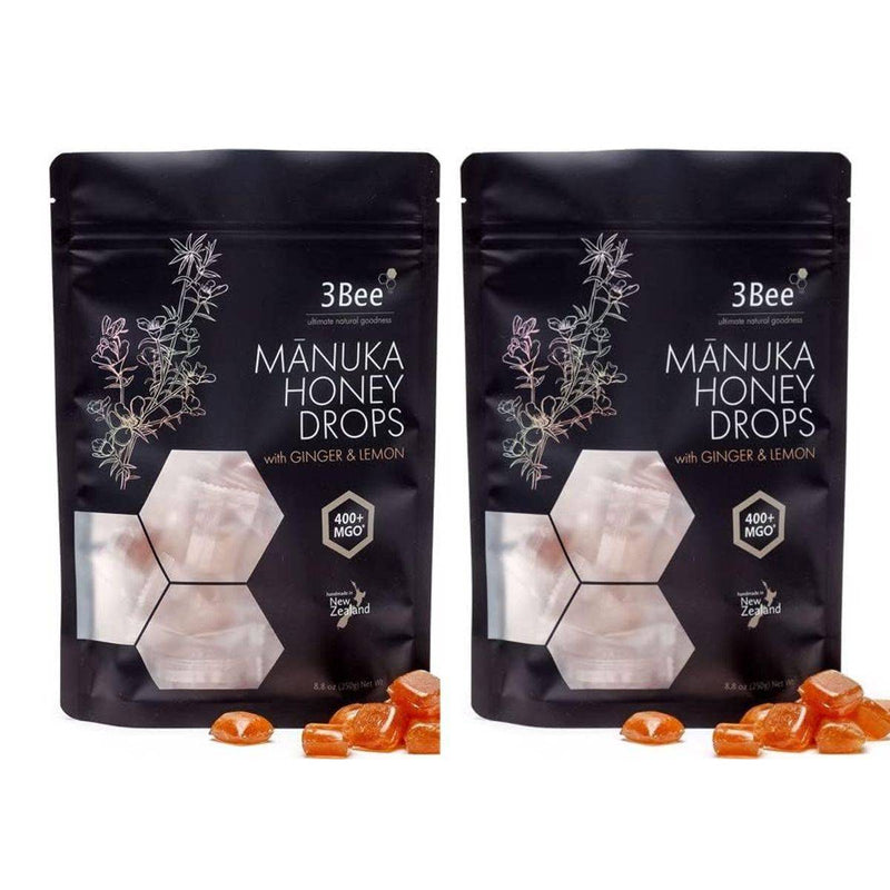 3Bee Manuka Honey UMF15+ Lozenges Ginger & Lemon 120g