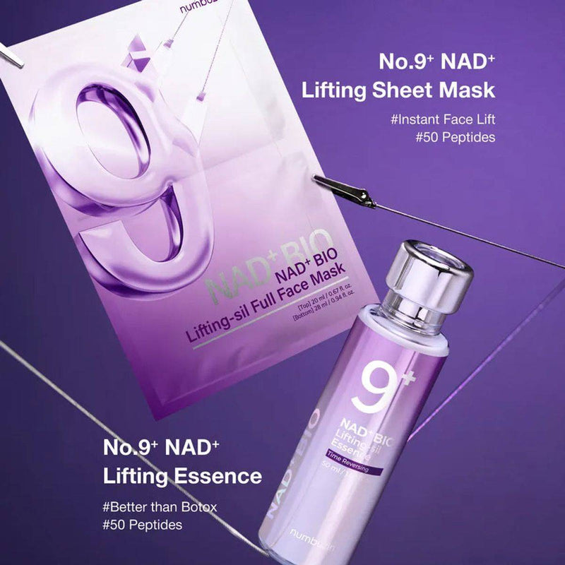 Numbuzin 9+ NAD + Bio Lifting-Sil Full Face Mask
