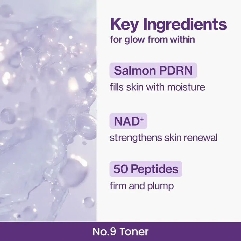 Numbuzin 9+ NAD + PDRN Glow Boosting Toner 150ml