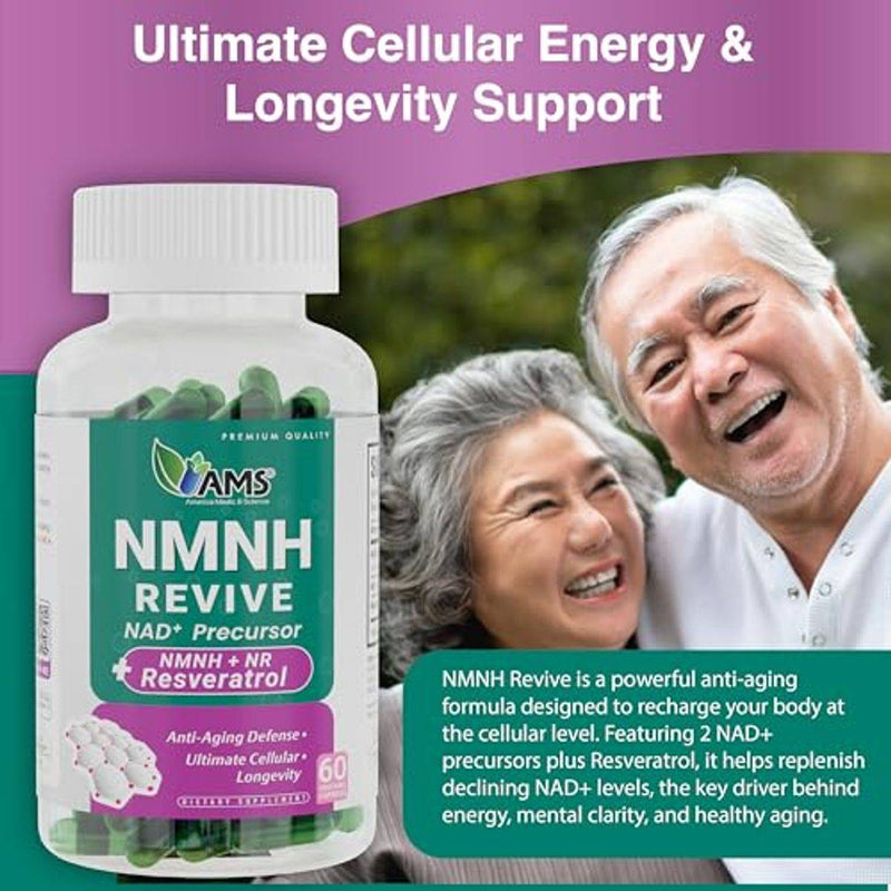 AMS NMNH Revive NAD+ Precursor 60 Vegetable Capsules