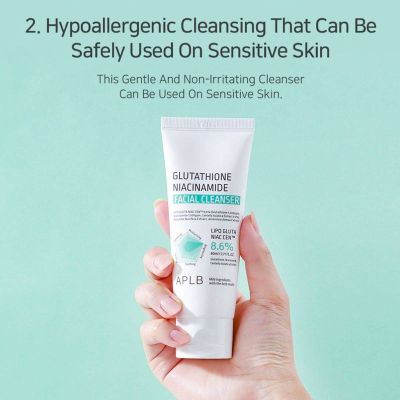 APLB Glutathione Niacinamide Facial Cleanser 80ml