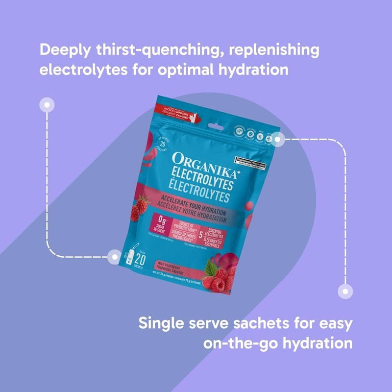 Organika Electrolytes Wild Raspberry 3.5g 20 Sachets