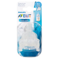 Philips Avent Anti Colic Teat 3 Months+ 3 Flow 2 Pack