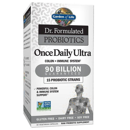 Garden of Life Dr Formulated Probiotic 90 Billion Once Daily 30 Vege Capsules