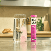 Phizz Daily 3-In-1 Hydration Electrolytes & Vitamins 20 Effervescent Tablets Apple & Blackcurrant