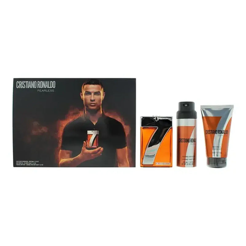 Cristiano Ronaldo CR7 Fearless Eau de Toilette 100ml + Shower Gel 150ml + Body Spray 150ml Gift Set