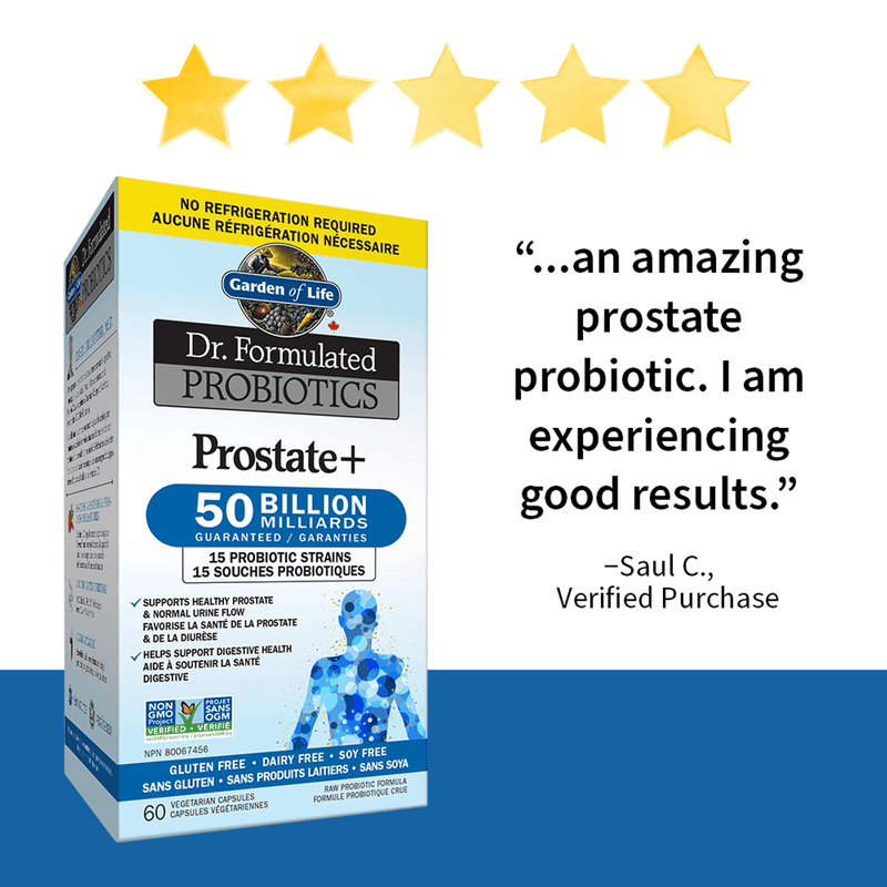 Garden of Life Dr Formulated Probiotics Prostate+ 50 Billion 60 Vege Capsules