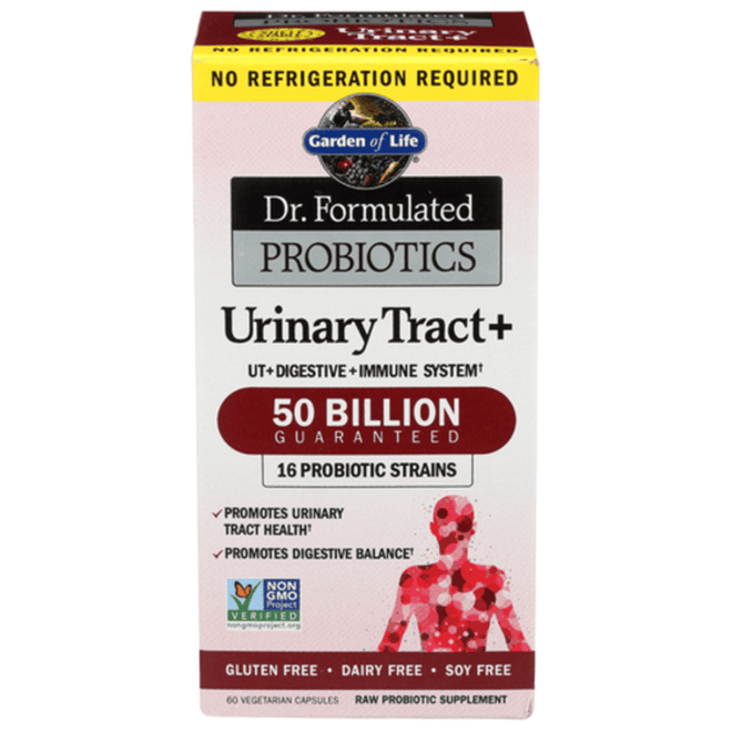 Garden of Life Dr. Formulated Probiotics لدعم صحة المسالك البولية + 50 مليار وحدة من الكائنات الحية الدقيقة 60 كبسولة نباتية