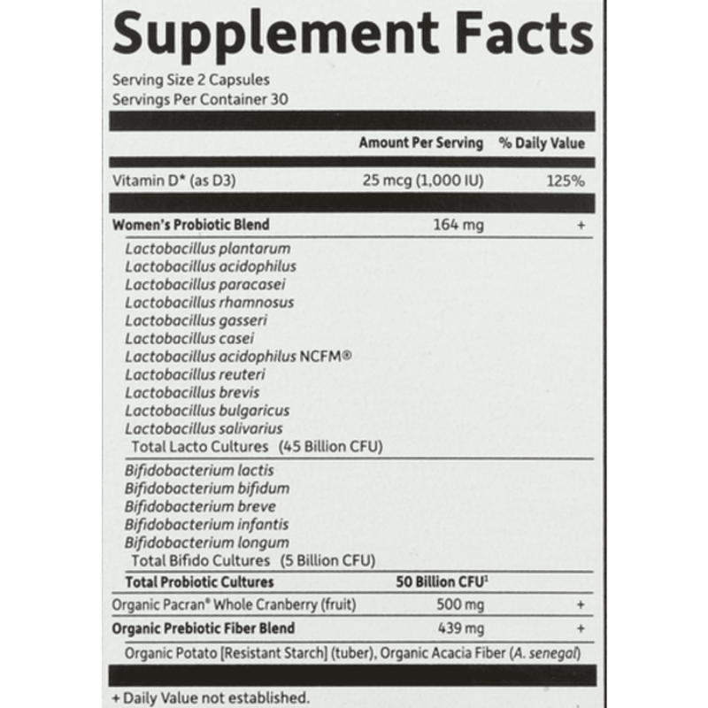 Garden of Life Dr Formulated Probiotics Urinary Tract+ 50 Billion 60 Vege Capsules