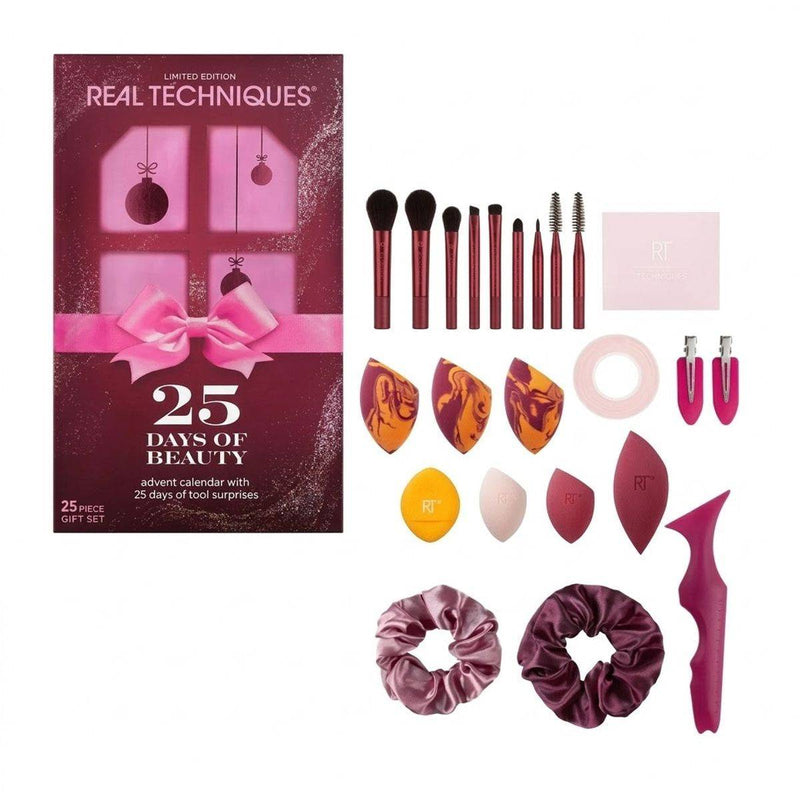 Real Techniques 25 Days of Beauty Advent Calendar 25 Piece Gift Set