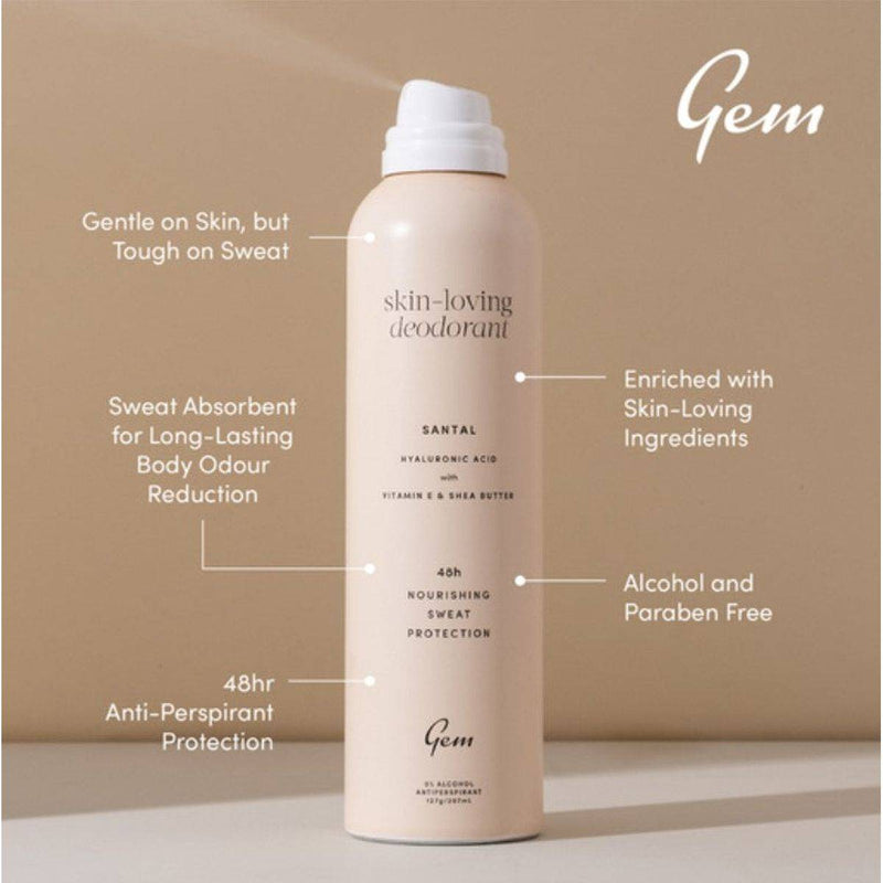 Gem Skin Loving Deodorant 48Hr Santal 207ml