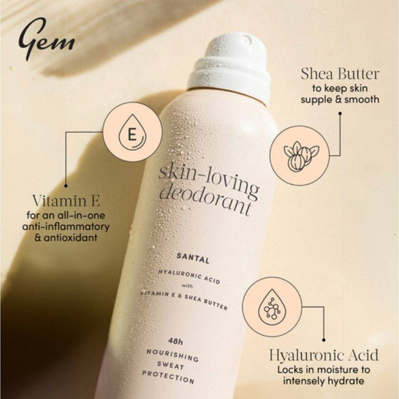 Gem Skin Loving Deodorant 48Hr Santal 207ml