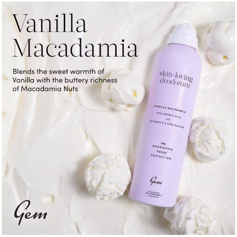 Gem Skin Loving Deodorant 48Hr Vanilla Macadamia 207ml
