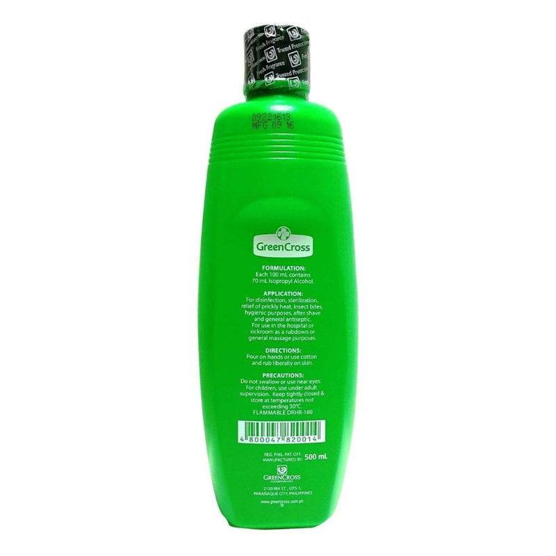 Green Cross Isopropyl Alcohol 70% Solution 500ml