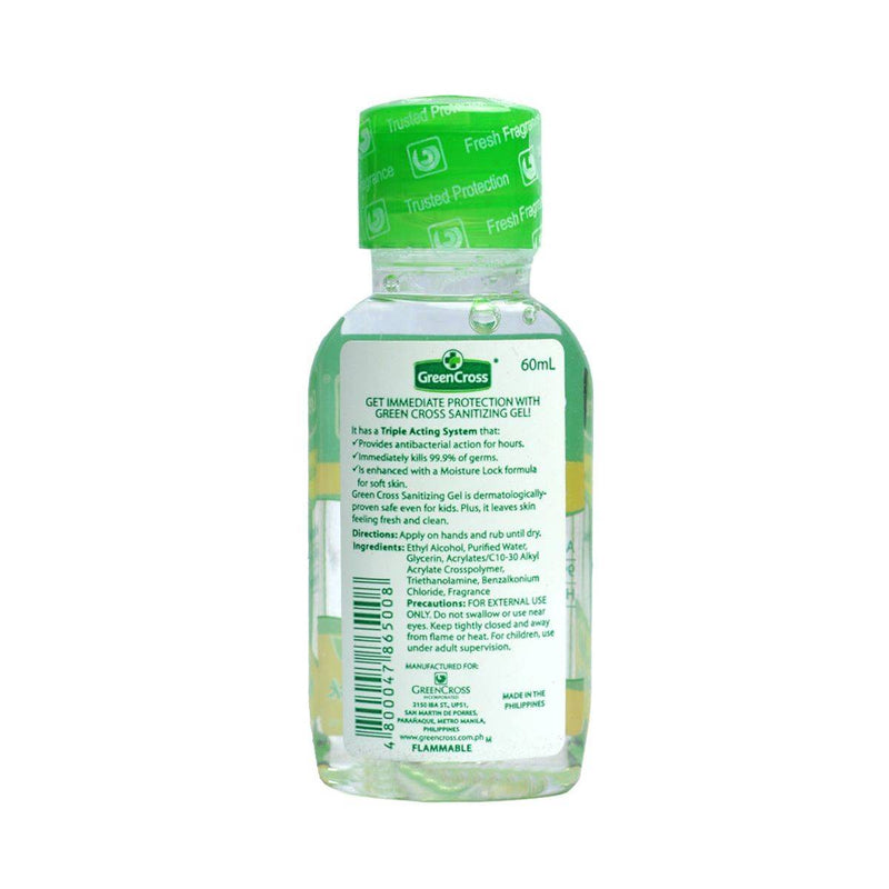 Green Cross Sanitizing Gel with Moisture Lock 60ml