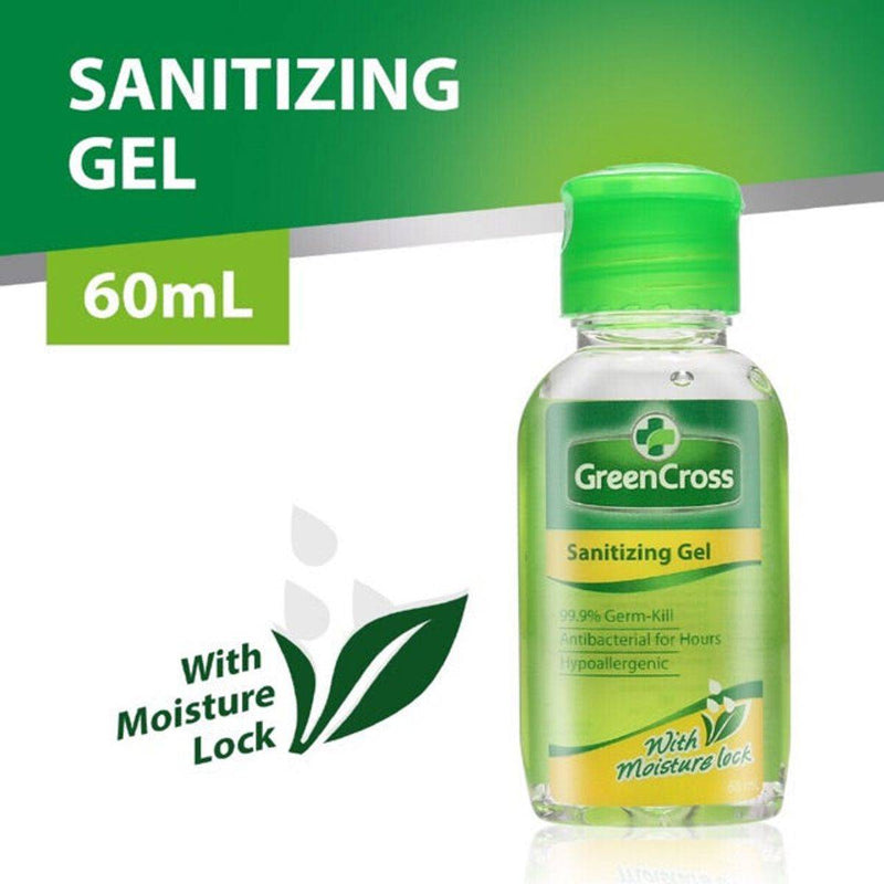 Green Cross Sanitizing Gel with Moisture Lock 60ml