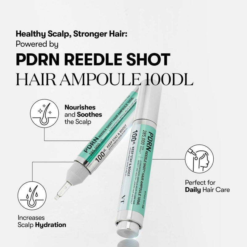 VT Cosmetics Reedle Shot 100dL PDRN Hair Ampoule 15ml