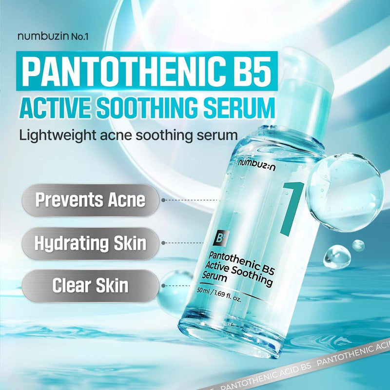 Numbuzin 1 Pantothenic B5 Active Soothing Serum 50ml