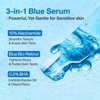 Numbuzin 3+ Blue Bio-Retinol Pore Refining Serum 30ml