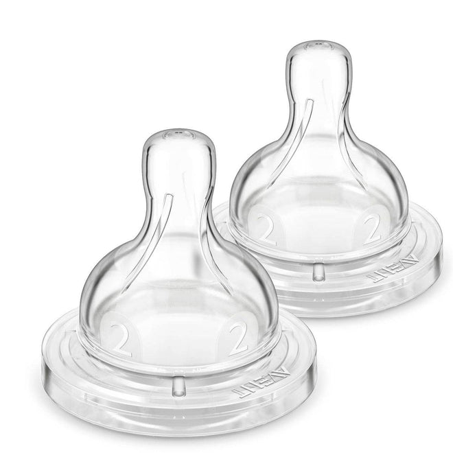 Philips Avent Anti Colic Teat 1 Month+ 2 Flow 2 Pack