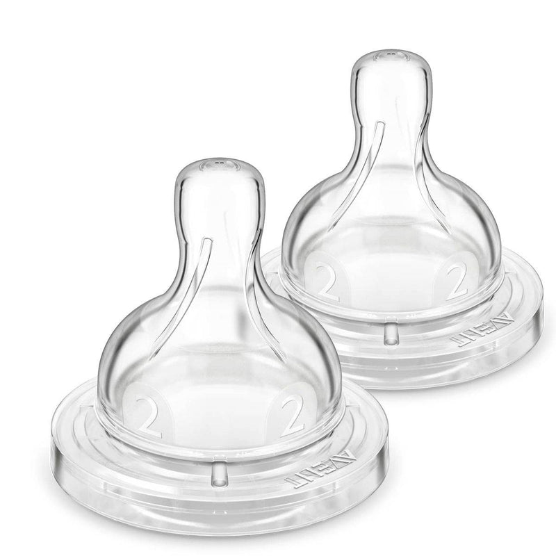 Philips Avent Anti Colic Teat 1 Month+ 2 Flow 2 Pack