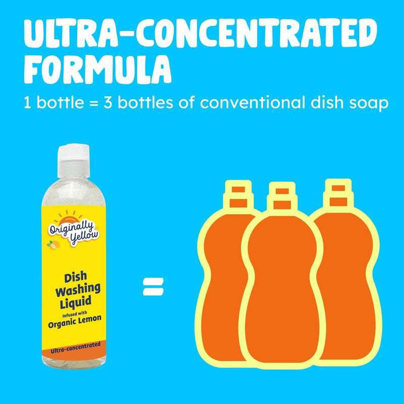 Originally Yellow Dish Washing Liquid Lemon 470ml
