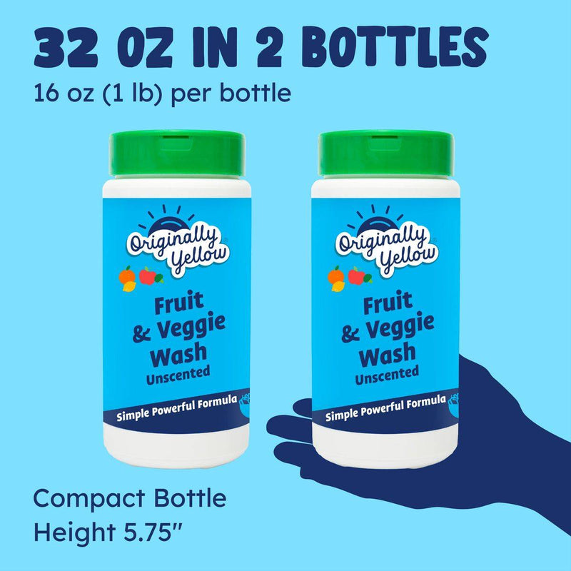 Originally Yellow Fruit & Veggie Wash Powder 453g