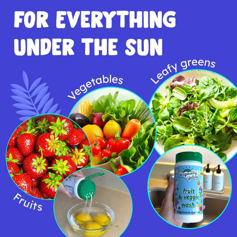 Originally Yellow Fruit & Veggie Wash Powder 453g