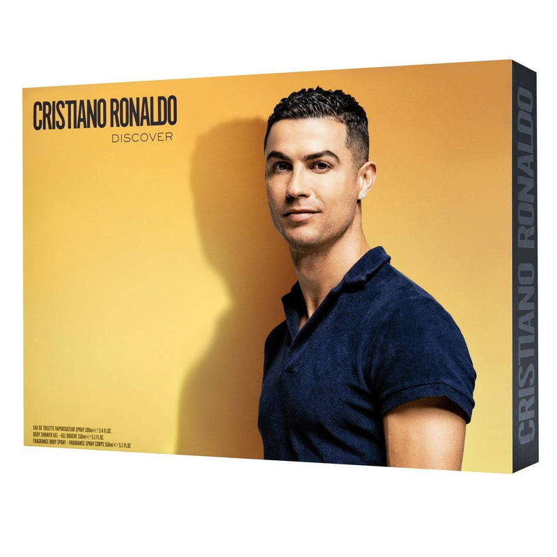 Cristiano Ronaldo CR7 Discover Eau de Toilette 100ml + Shower Gel 150ml + Body Spray 150ml Gift Set